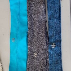 Lululemon headbands set of 3
